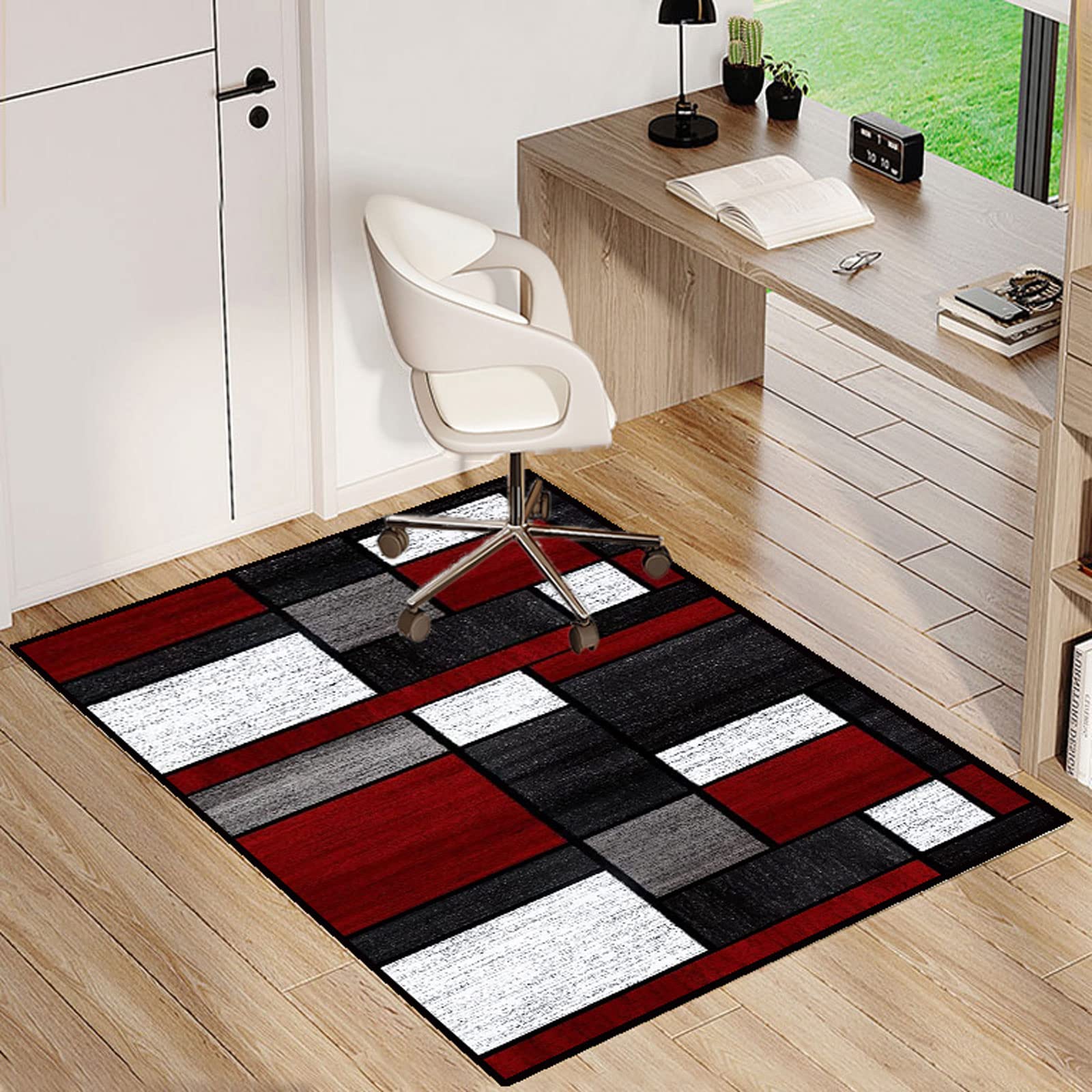 Single tree forest Office Chair Mat๏ผChair Mat For Hardwood Floors,Multi-Purpose Protector Chair Carpet For Home And Office โ image 1