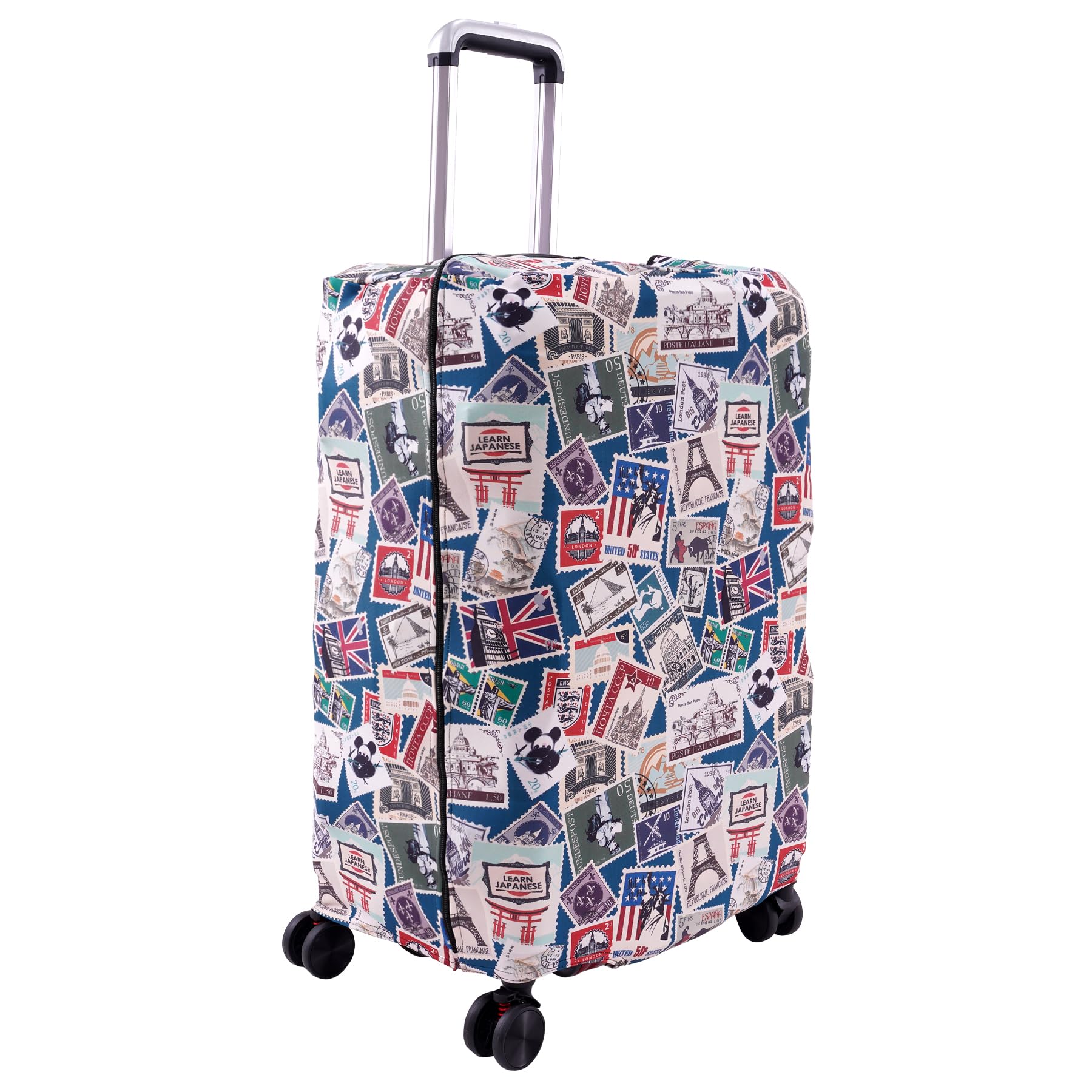 r radiant bag Trolley Printed Cover Luggage Bag Polyester | Trolley Bags Cover| Suitcase | Travel | Protector | Printed | Washable| Anti-Scratch for Hard Luggage (Only Cover) (Small (20 inch))-picture-28