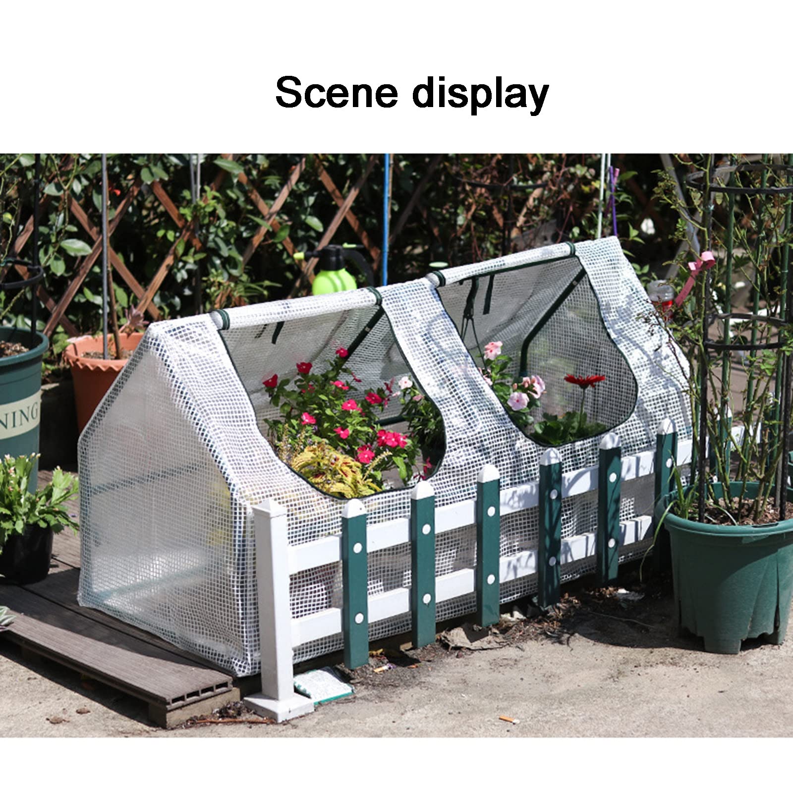 Invernadero, Casa De Cultivo De Invernadero, Túnel De Cultivo Grande Resistente A La Intemperie, Invernadero De Jardín, Para Plantas De Interior O Exterior,Blanco,270x90x90cm