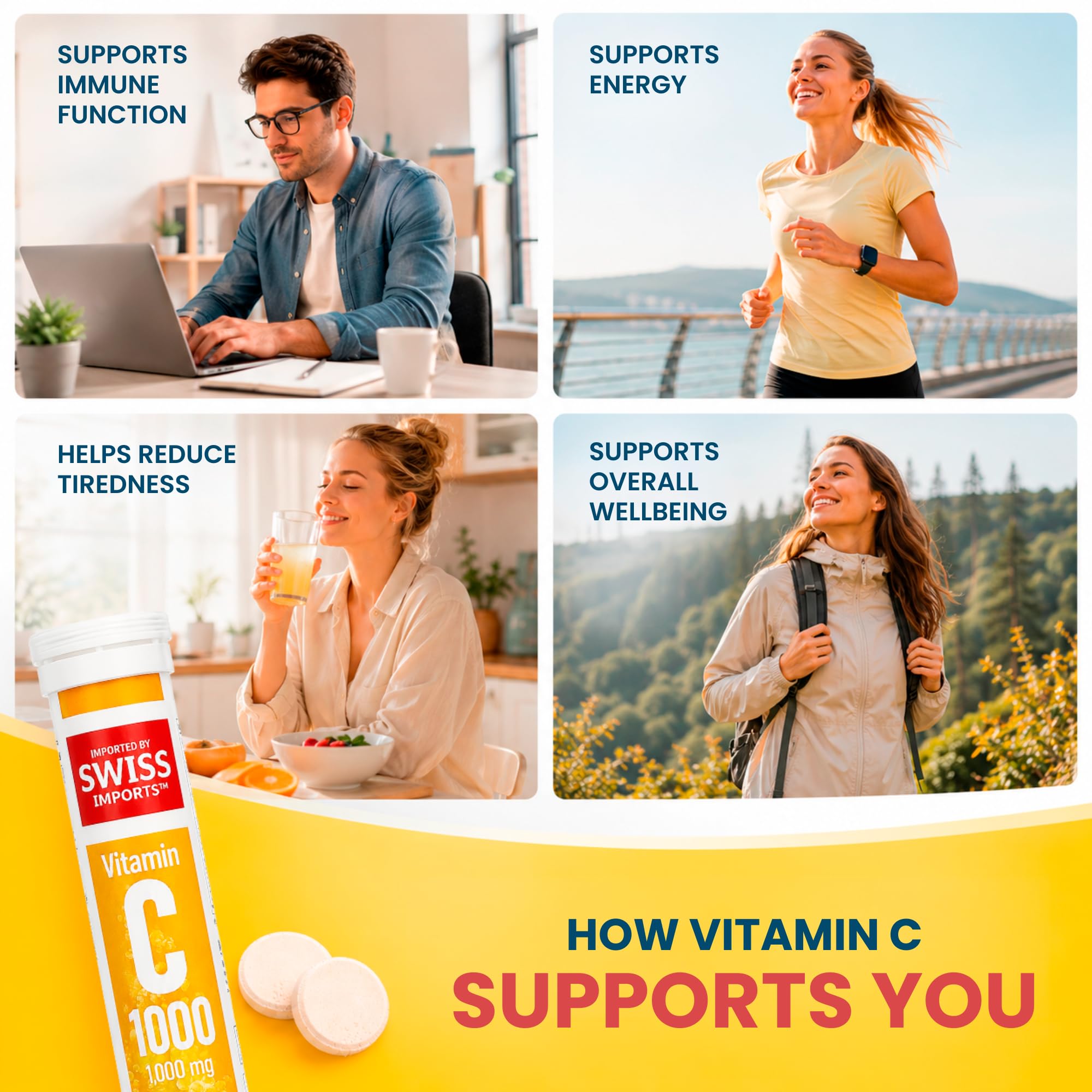 Effervescent Vitamin C 1000mg Dietary Supplement, 20 Tablets — Amazon image 3