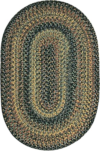 Miniatura 8 de Homespice Alfombra trenzada Black Forest y apta para mascotas, 4 x 6 pies, la alfombra ideal para interiores y exteriores, cocina, baño y entrada