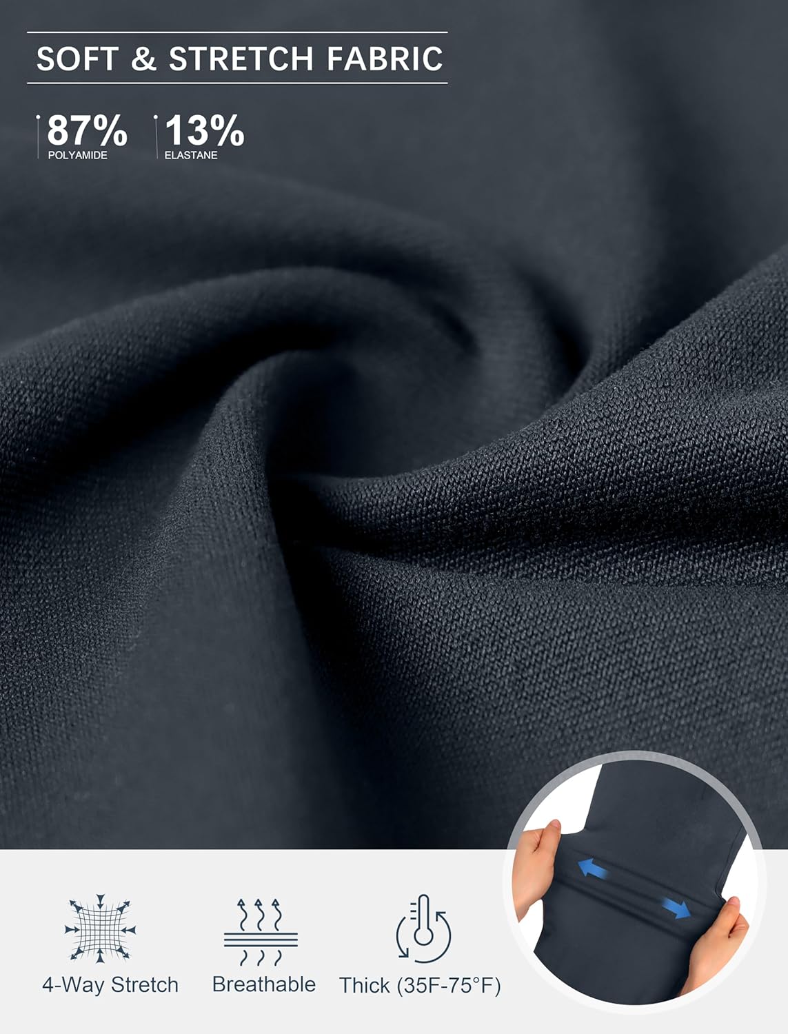 Rammus Womens High Waist Dress Pants with Pockets Business Casual Work Pants for Women Stretchy Skinny Slacks for Office - Image 5