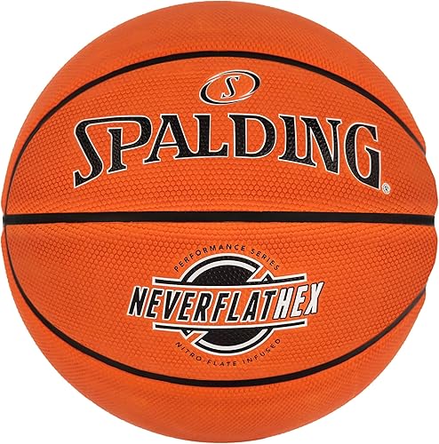 Spalding SGT NeverFlat Hexagrip Indoor-Outdoor Basketball