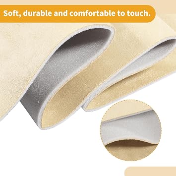 150G Headliner Fabric for Car Truck RV SUV Boat Automotive Interior Trim DIY Roof Repair Replacement Suede Fabric Beige 24 L x 57 W