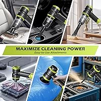 Vista 4 de Handheld Car Vacuum with 15000PA Power, 4 in 1 Powerful Cordless Vacuum Cleaner & Air Duster with 2000mAh Battery, Rechargeable Portable Mini Hand