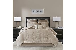 Madison Park Camelia Cozy Champagne Comforter Set King