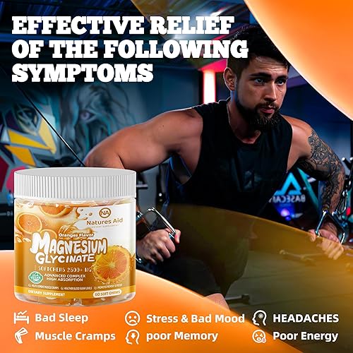 Miniatura 4 de Suplemento de Glicinato de Magnesio en Gomitas Blandas, Gomitas masticables sin azúcar de Potasio y Magnesio con Glicinato de Magnesio, Vitamina D,