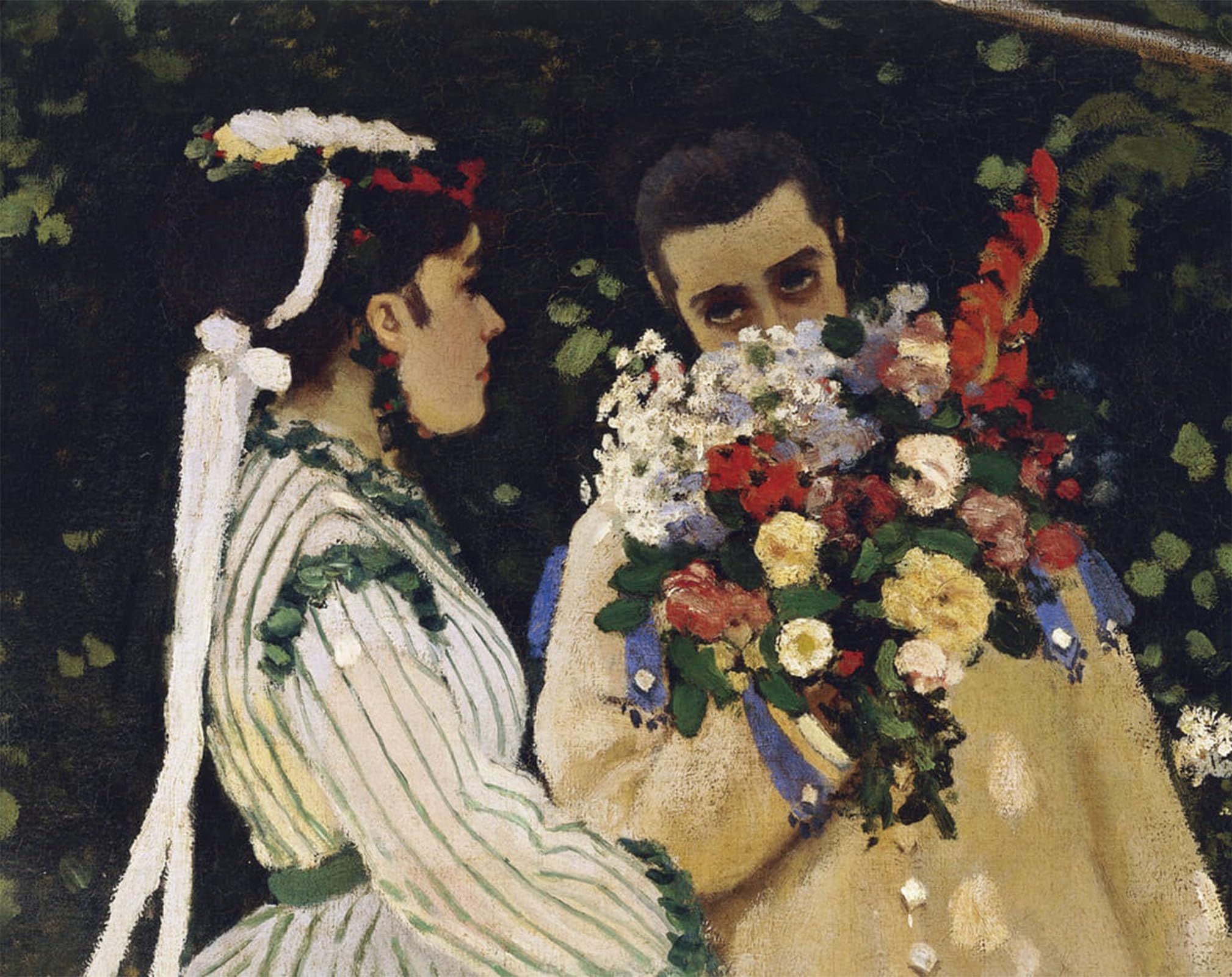 SERENDIPITP Vintage Wall Art Canvas Nordic Poster Canvas Print Picture Women in the Garden by Claude Monet Wall Art Poster for Home Decor 60x90cm