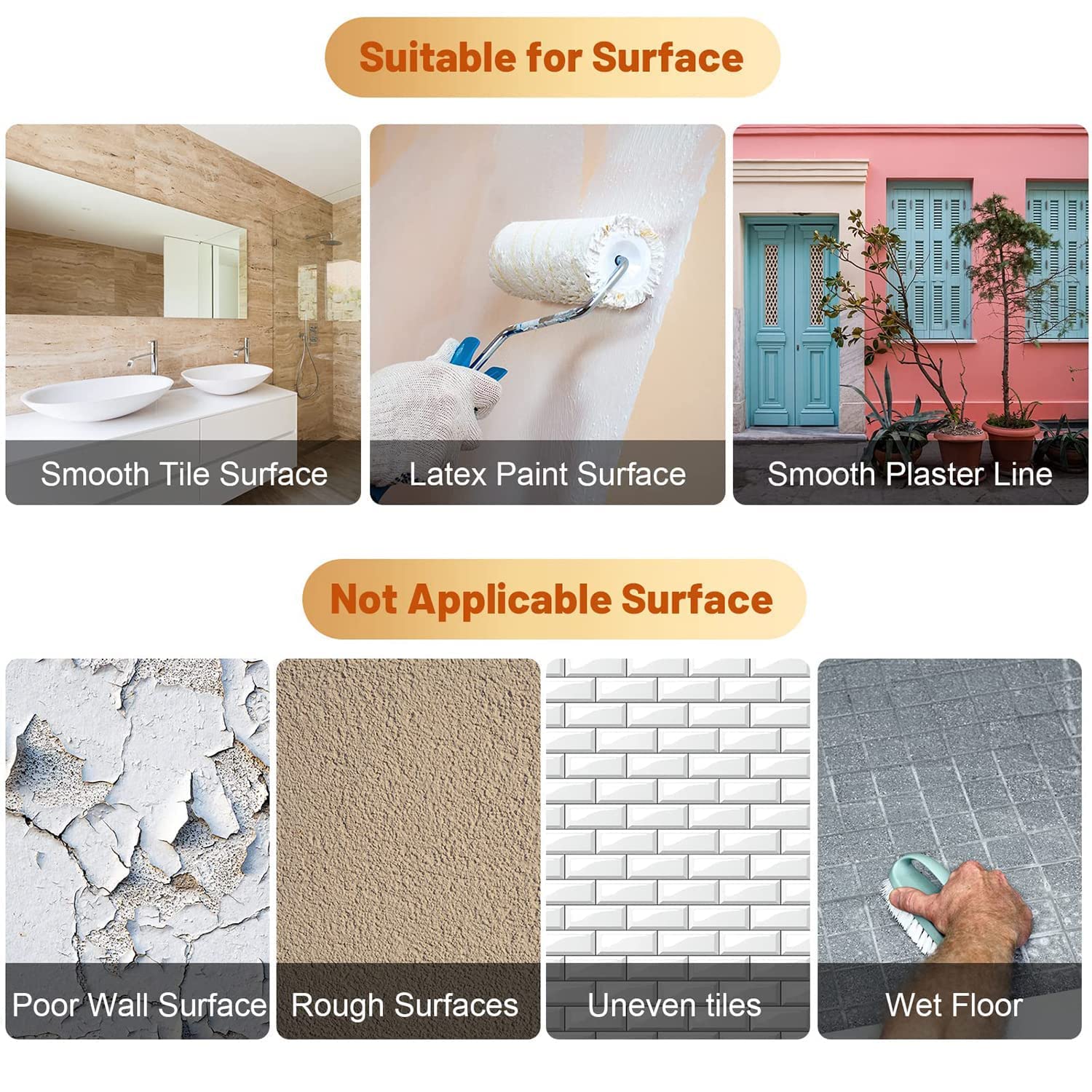 Chavda 50 Meters Golden Tape for Wall Decoration Tiles Gap Waterproof Filling Sticker Tile Stickers Waterproof for Home Wall and Floor Decor (1CM Wide, Gold) 3