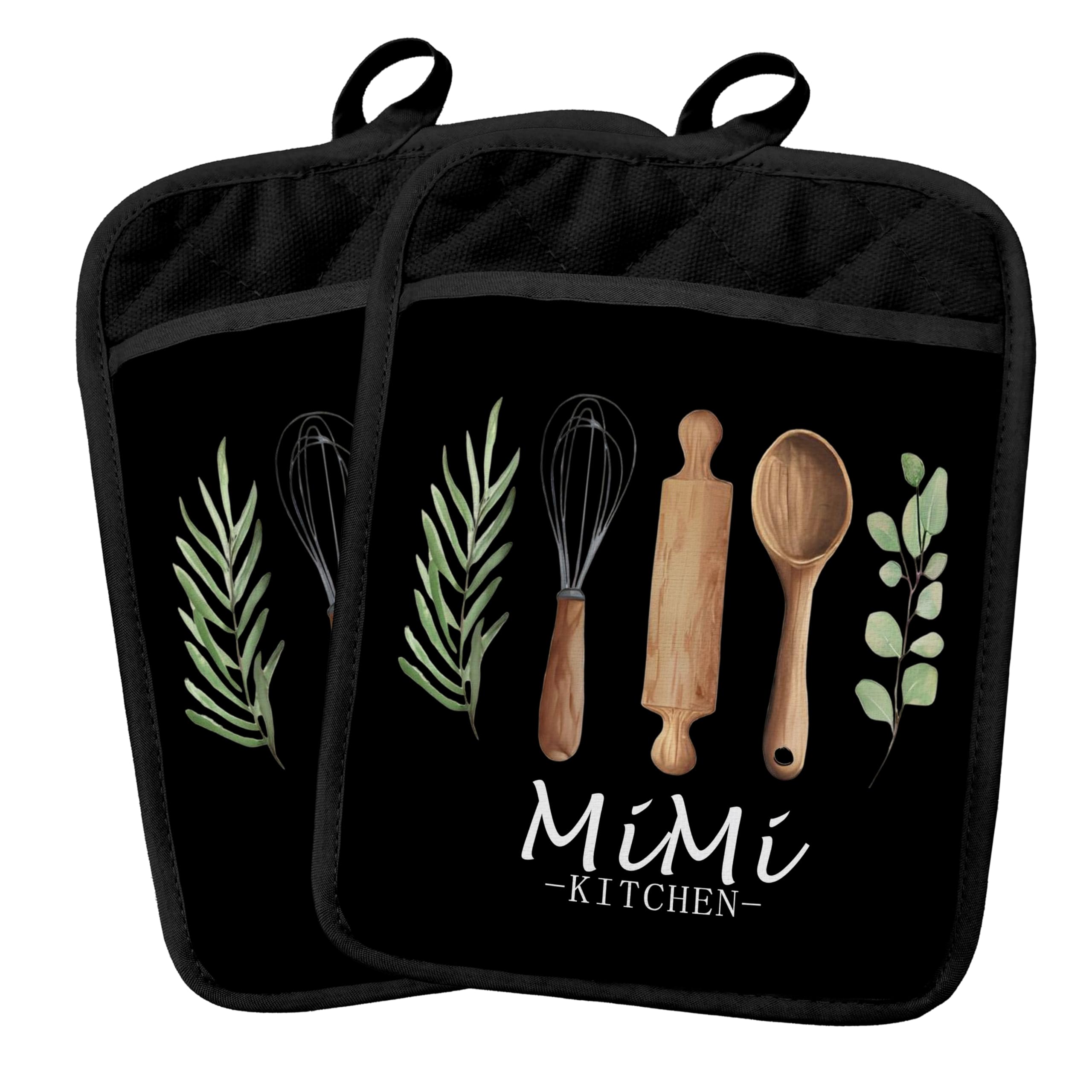 Cadeaux pour grand-mère Mimi lot de 2 maniques résistantes pour Noël et anniversaire