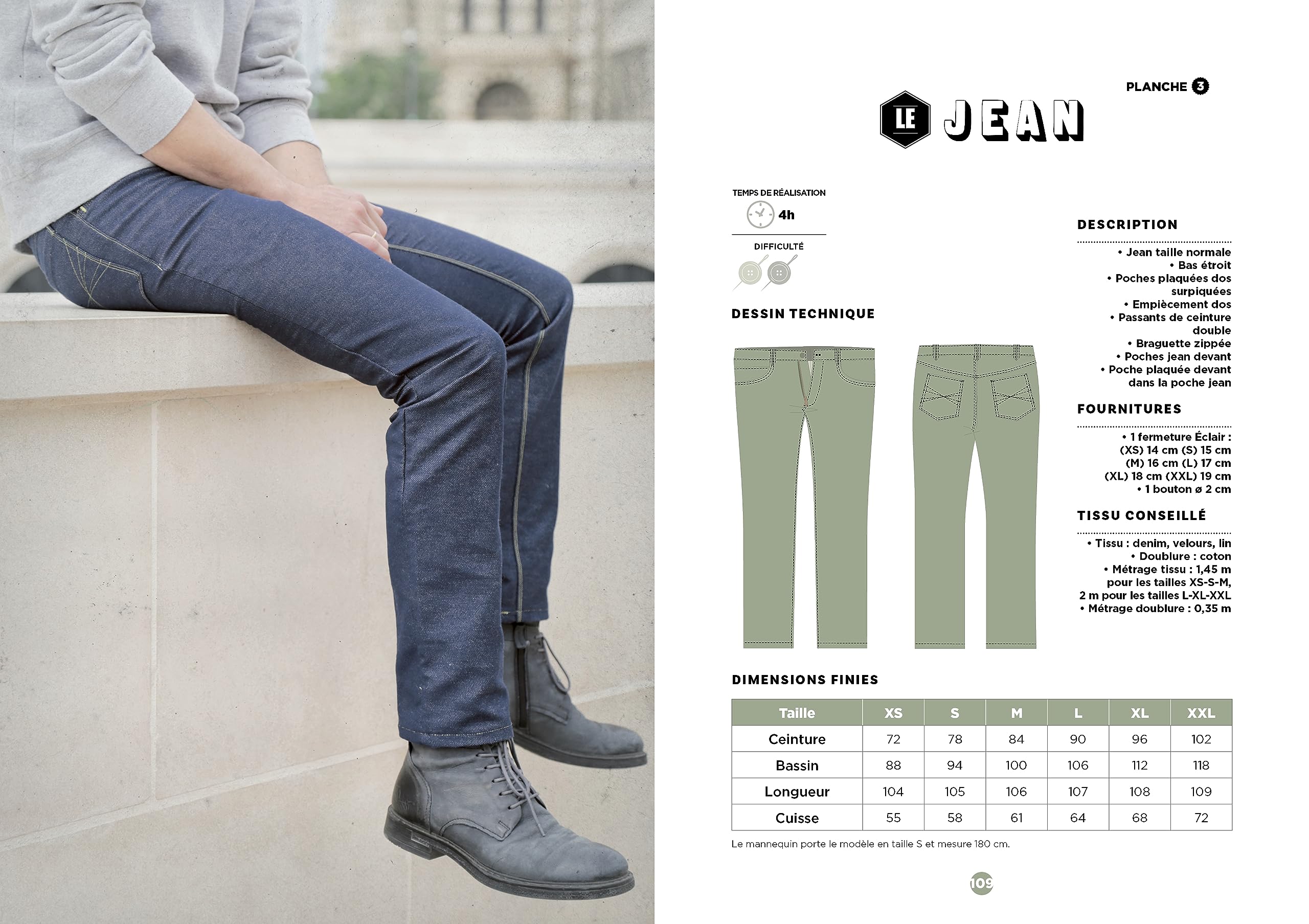 Monsieur Couture - NED: 16 modèles pour homme du XS au XXL
