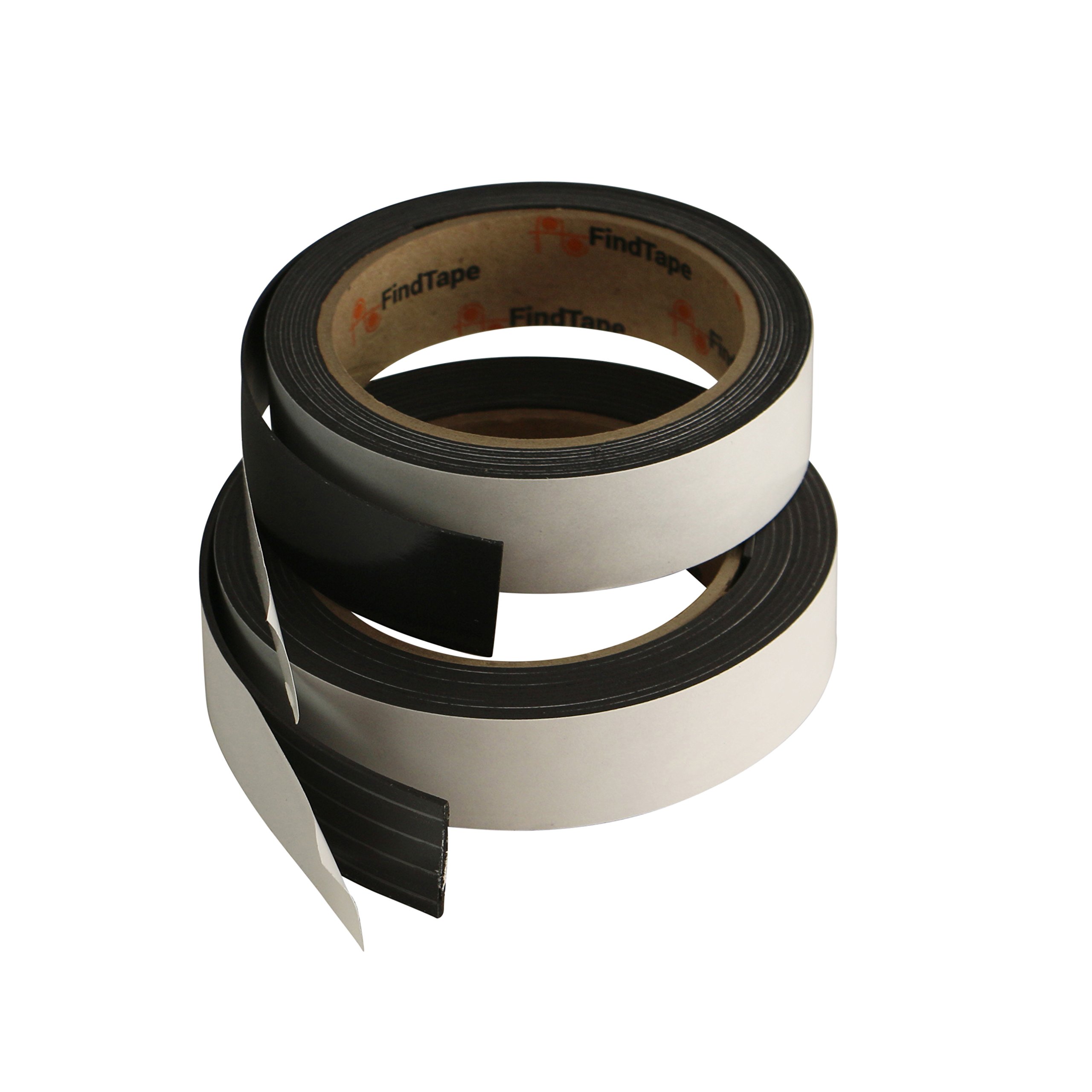 FindTape Cinta magnética para interiores [con respaldo adhesivo, grosor de 1/16" o 1 (MGSPI): 1 in. x 100 ft. x 0.06 in. espesor (Negro)