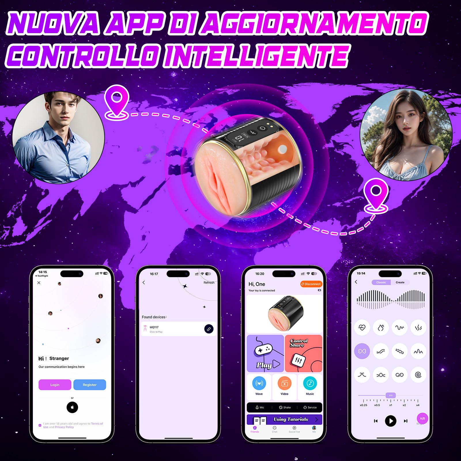 Masturbtore per Uomini Sex Toys - Masturvatore per Uomo Automatico LED Con 10 Modalità Potenti Masturbatore,Masturbatore con Vagina Finta Realistica Masturbtore per Pene Sexytoy