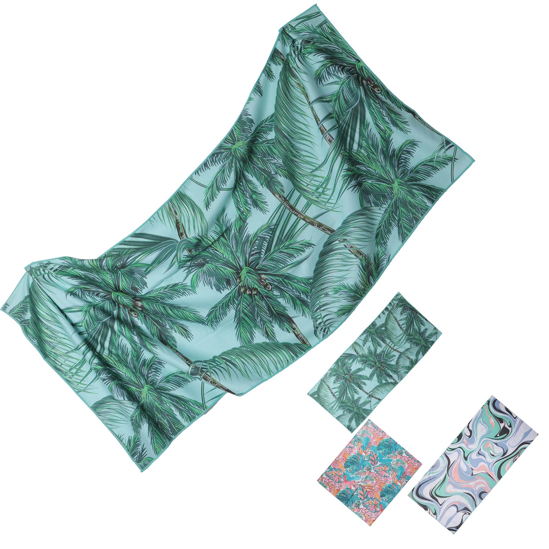 FABBRICA HOME Microfiber Waffle Beach Towels,Ultra Soft and Sand Free Beach Essentials,High Absorbent Pool Towels,Quick Dry Light Weight Oversized