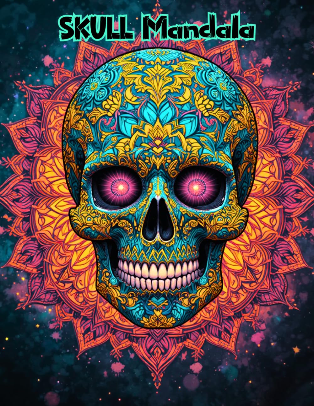 Sacred Geometry Skulls: Detailed Mandala Coloring Pages for Adults Seeking Calm and Focus