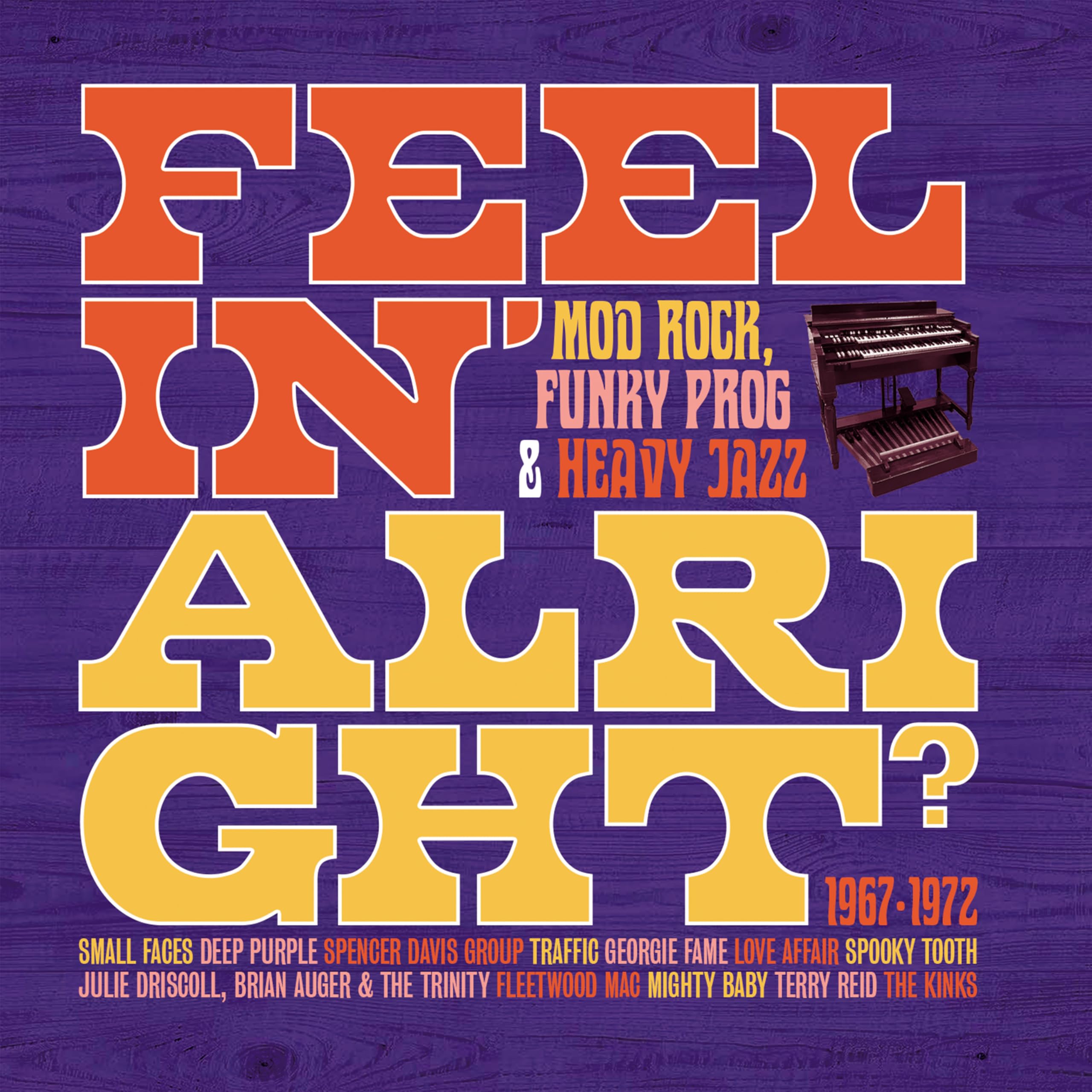 FEELIN' ALRIGHT - MOD, ROCK, FUNKY PROG & HEAVY JAZZ 1967-1972 3CD CLAMSHELL BOX