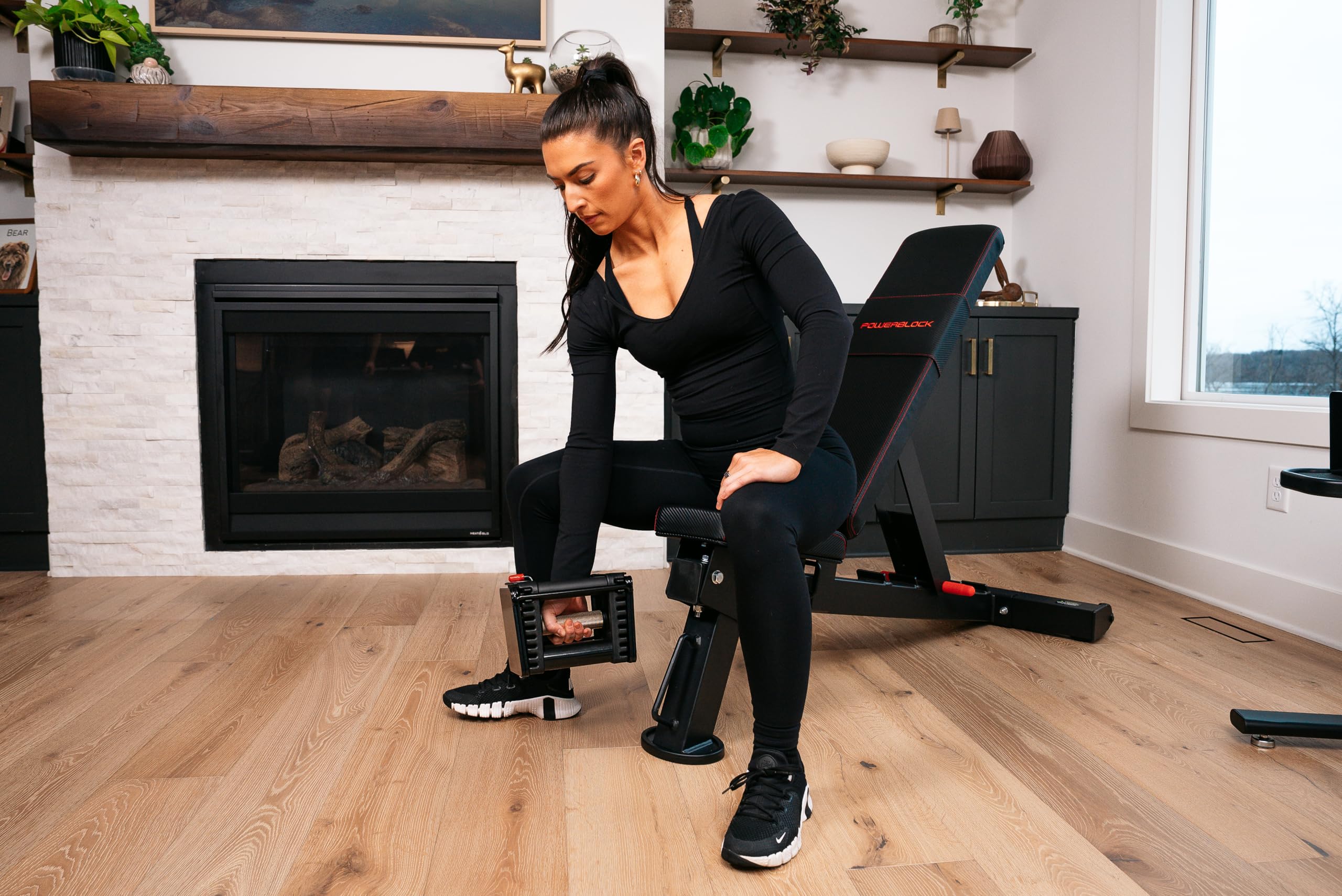 2.0 Adjustable Weight Bench | 7 adjustable positions with built-in wheels and handle for easy storage