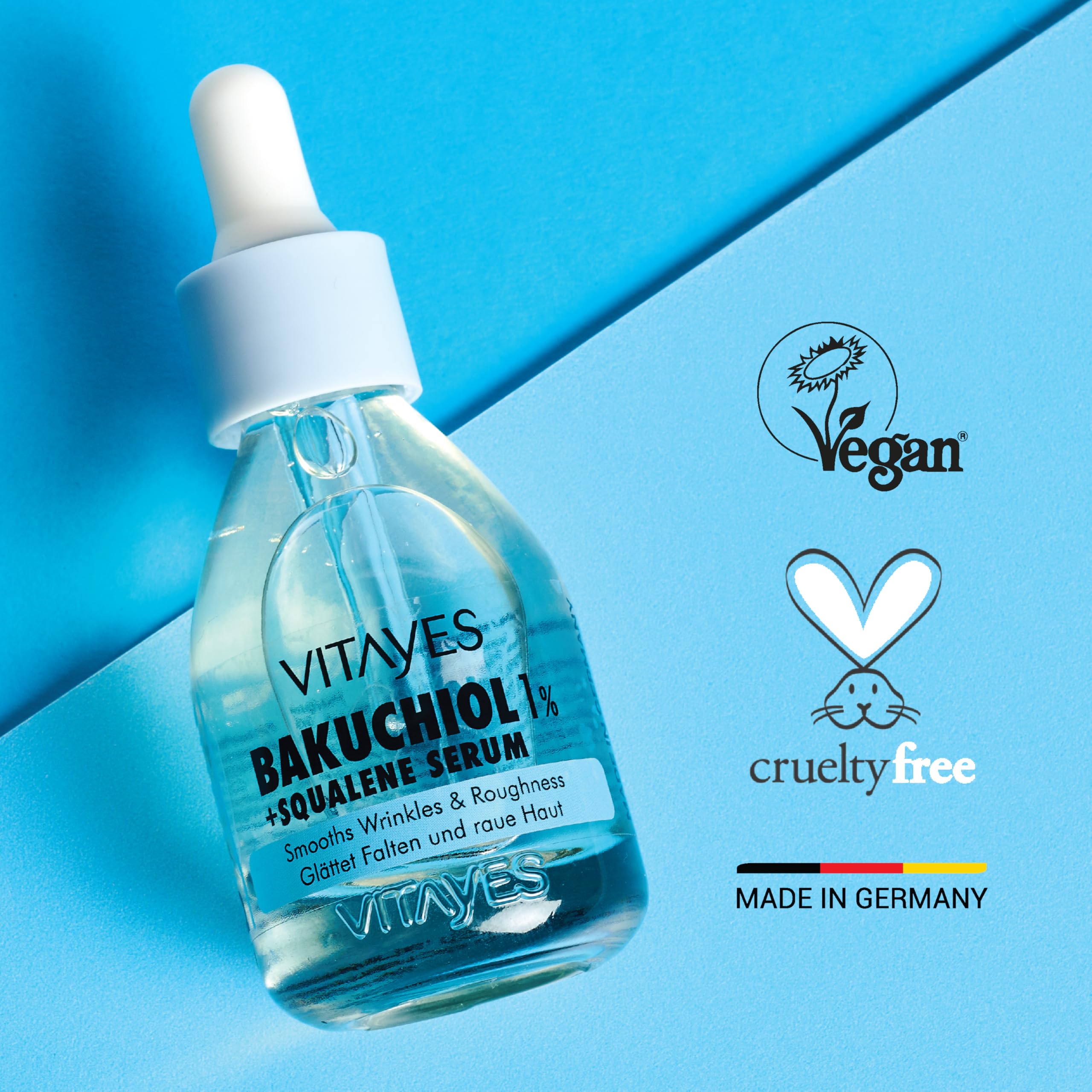 Vitayes 1% Bakuchiol Organic Retinol Serum, Natural Retinol Serum Alternative, Moisture, Skin Repair - Image 4