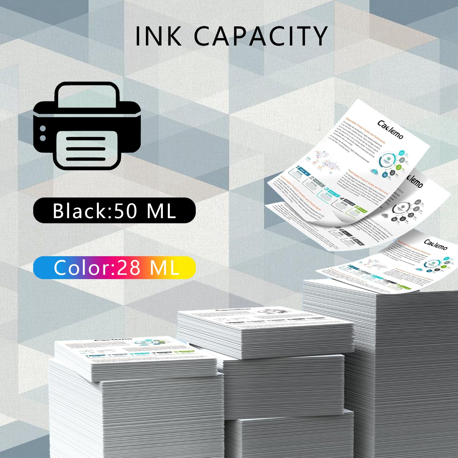 937e 937XL Cartridges With Chip Compatible With HP 937 Printer Cartridges Multipack 937e For HP OfficeJet 9120b 9110b 9130b 9117b 9720b 9720 9730 Printer Cartridges (1 Black, 1 Cyan, 1 Magenta, 1 - View #4