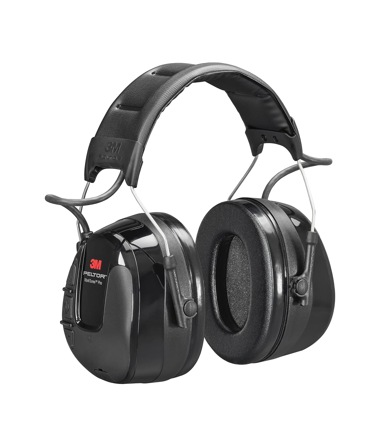 3M PELTOR WorkTunes Pro AM/FM Radio Headset, Black, Headband, ANSI S3.19-1974