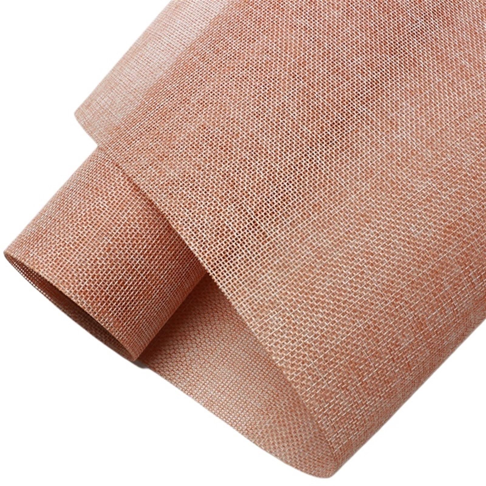 Blumen Papier 48 cm x 4,5 m Leinen Baumwolle Blume Geschenkpapier Wasserdicht Bouquet Verpackung Seidenpapier Hochzeit Geburtstag Party Verpackung Dekor(Pink)