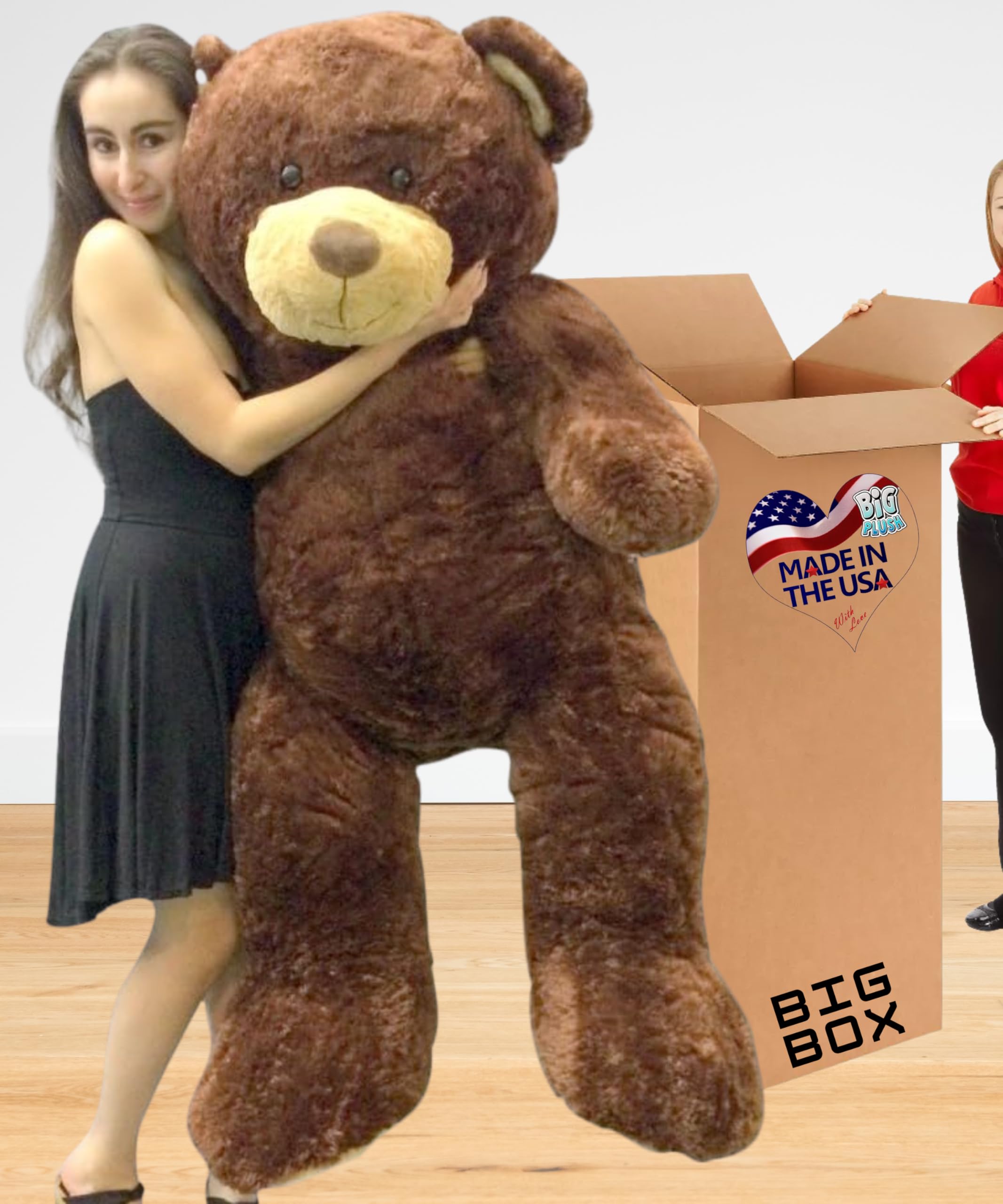 Amazon.com: Big Plush Giant Teddy Bear in Big Box Fully Stuffed