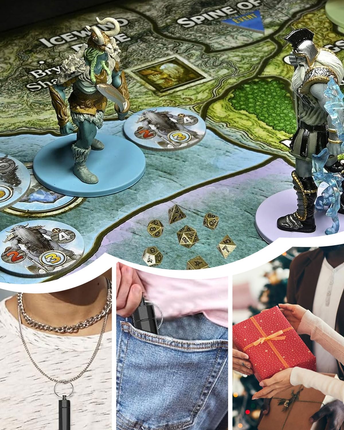 Mini Dadi D&D Set 7 Pezzi Set Dadi, Set Dadi d&d Dadi da Gioco Dadi Poliedrici per Dungeons and Dragons RPG MTG DND Dadi Giochi da Tavolo, con Custodia per Dadi Portachiavi