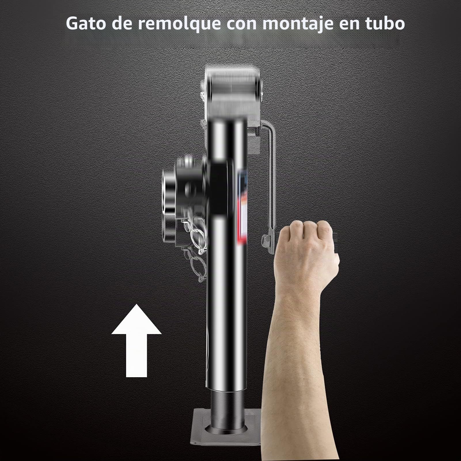 Ejoyous 5X Soportes para Remolque, Gato de Remolque en Acero, Soporte de Remolque Caravana con Abrazadera de Manguera Función Atril de Remolque
