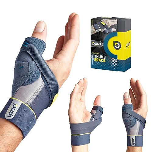 Push Sports Thumb Brace - Estabiliza el pulgar del esquiador, optimiza la función (izquierda pequeña)