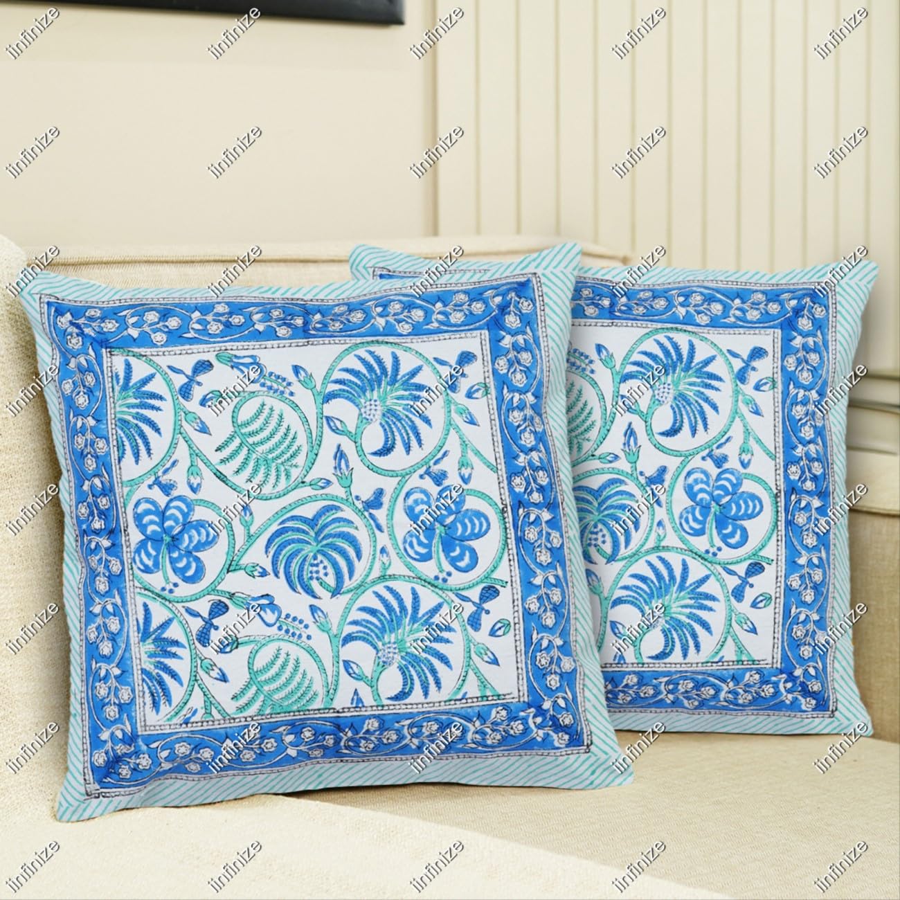 Housse de coussin floral 40x40 cm pour sublimer votre salon de jardin et vos canapés d'intérieur