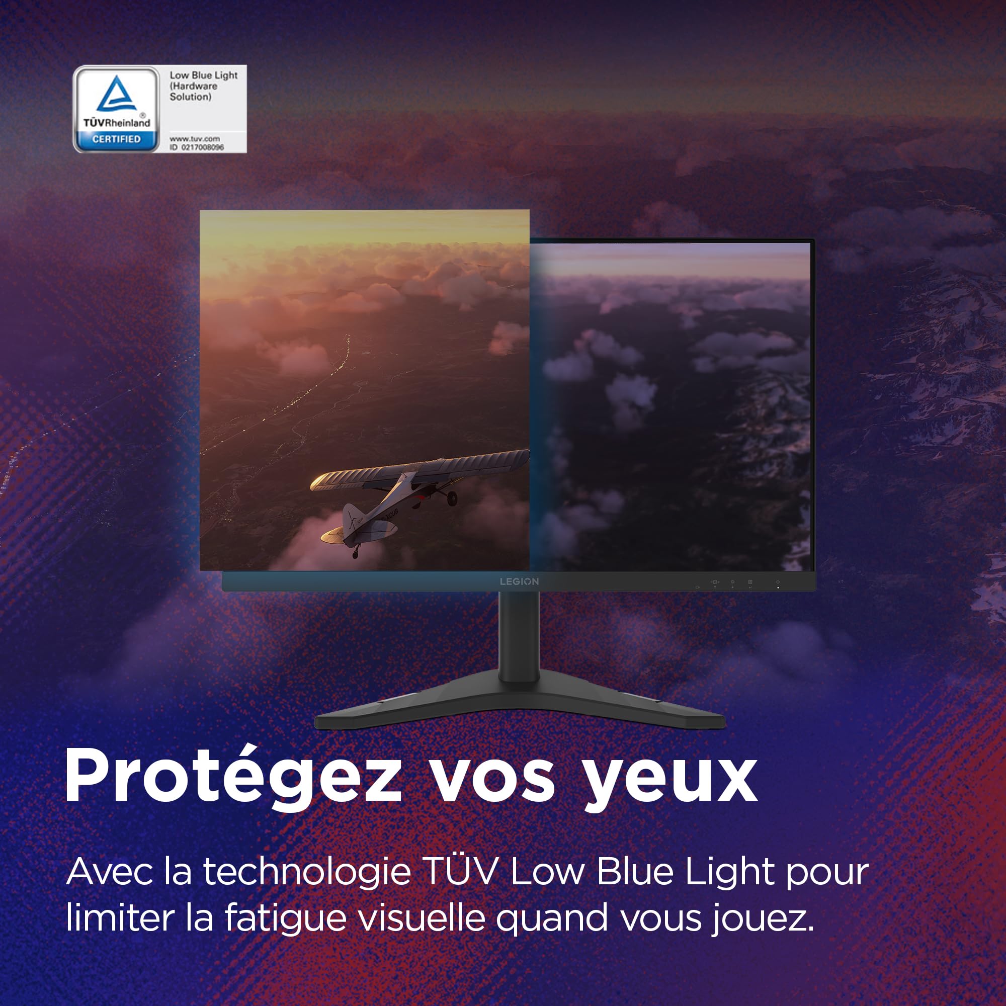 Lenovo Legion R24s Écran 23.8'' FHD IPS 144 Hz 1 ms HDMI DP Noir