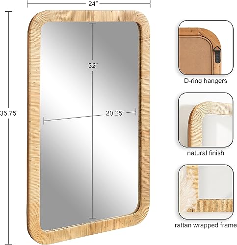 Miniatura 2 de Kate and Laurel Rahfy Rectangle Framed Wall Mirror