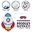Birchio Rocket Pinatas Bundle with a Blindfold and Bat(16.5x11.4x4 Inches), Perfect for Boy\'s Birthday Party Supplies, Space Theme Birthday, Decoration for Kids Party
