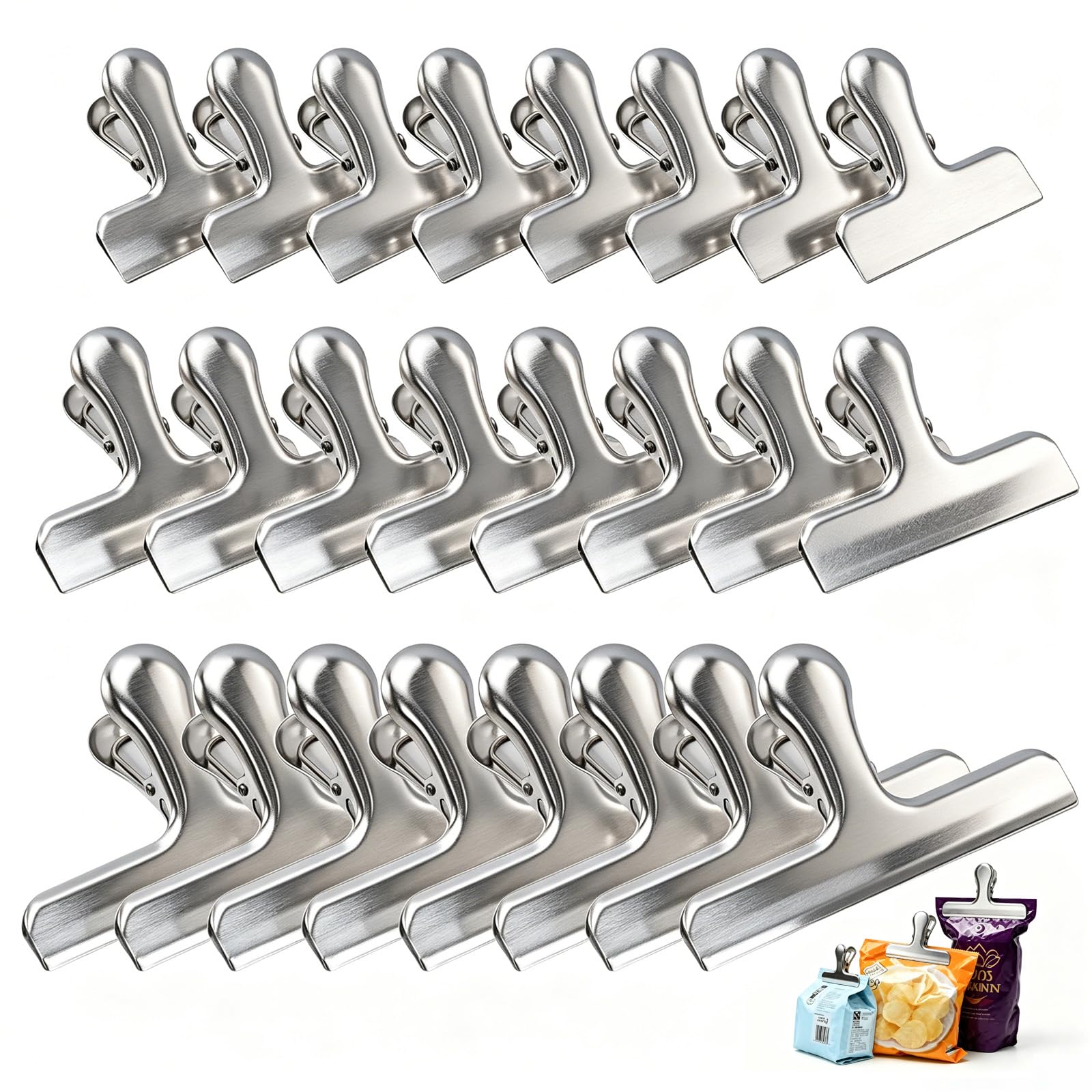 Pinces métalliques robustes et étanches pour sachets de café - 8