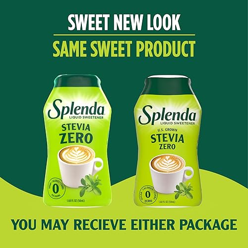 Miniatura 3 de Splenda- Stevia líquida endulzante en gotas con cero calorías e infusionada con cafeína