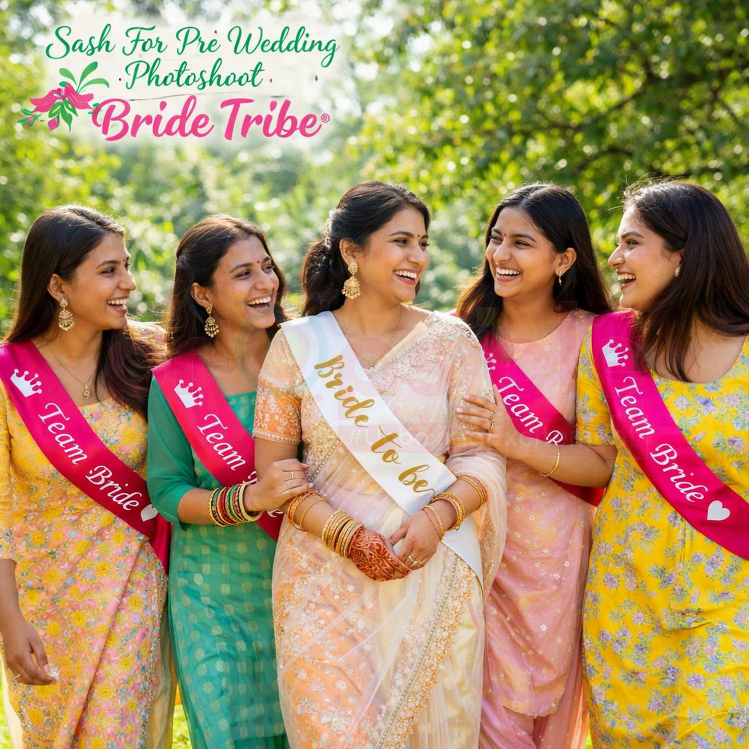 Propsicle Satin Bride to Be and Team Bride Sash Set for Bachelorette 3