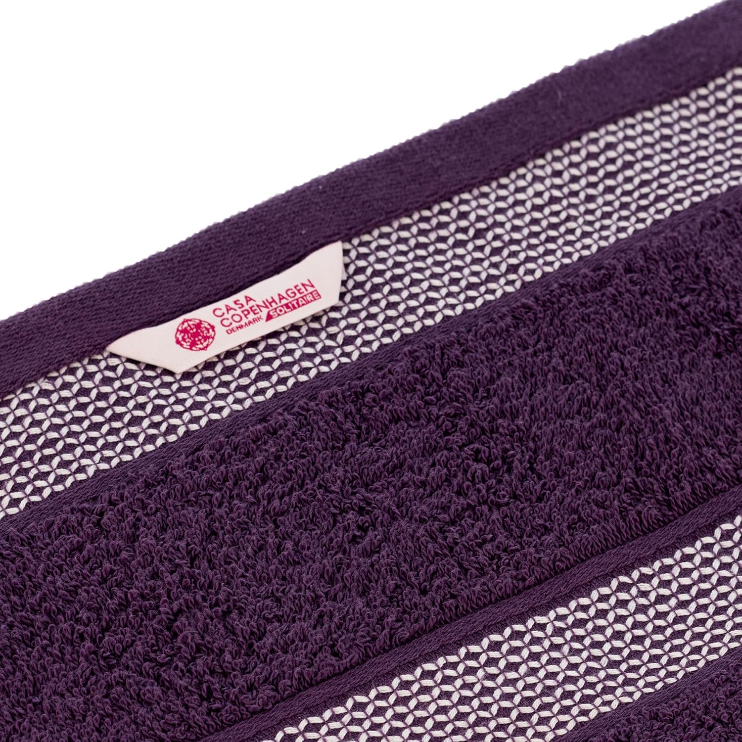 Casa Copenhagen Juego de 6 Toallas de baño 600 gsm, Rosa empolvado | Solitaire 100% algodón egipcio puro para baño, cocina y ducha: 2 toallas baño, 2 de mano, 2 paños (set regalo mujer y hombre)