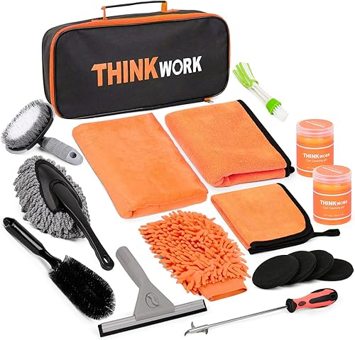 Miniatura 10 de THINKWORK Aspiradora de Coche de 20V y Inflador de Aire, Aspiradora de Mano Inalámbrica de Alta Potencia de Doble Función con 18000pa de Potencia de
