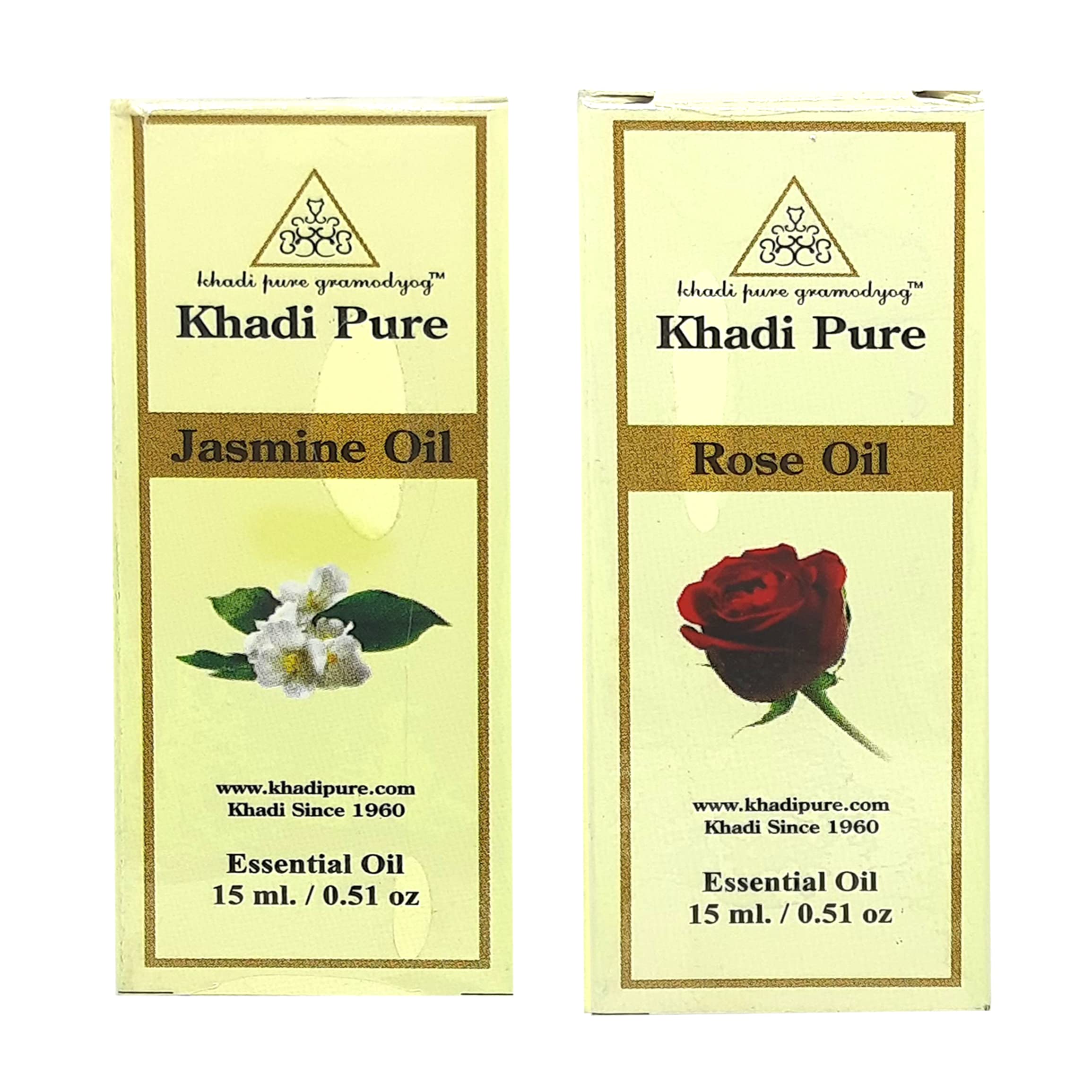 Khadi Pure Jasmine & Rose Essential Oil, 15 Ml (Pack Of 2)-picture-33