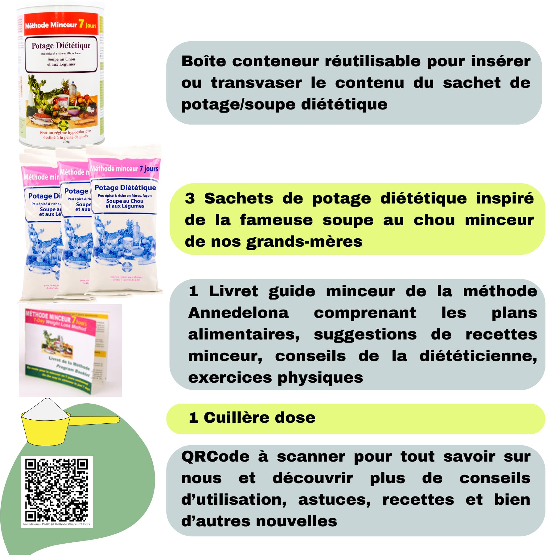CURE METODO DIMAGRANTE 21 GIORNI NATURALE ED EFFICACE. Zuppa dietetica di cavolo e verdura ricca di fibre e vitamine (84 porzioni). Testato clinicamente.