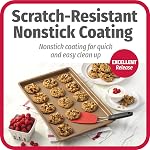 GoodCook BestBake Nonstick Textured Carbon Steel Cookie Sheet, 11" x 17", Large Baking Sheet, Even Heating, Scratch-Resistant, Non-Toxic, Durable, Ideal for Baking and Sheet Pan Dinners