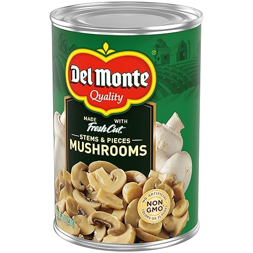 Miniatura 3 de Del Monte® Tallos y piezas de hongos de 8 onzas, lata de 12 unidades