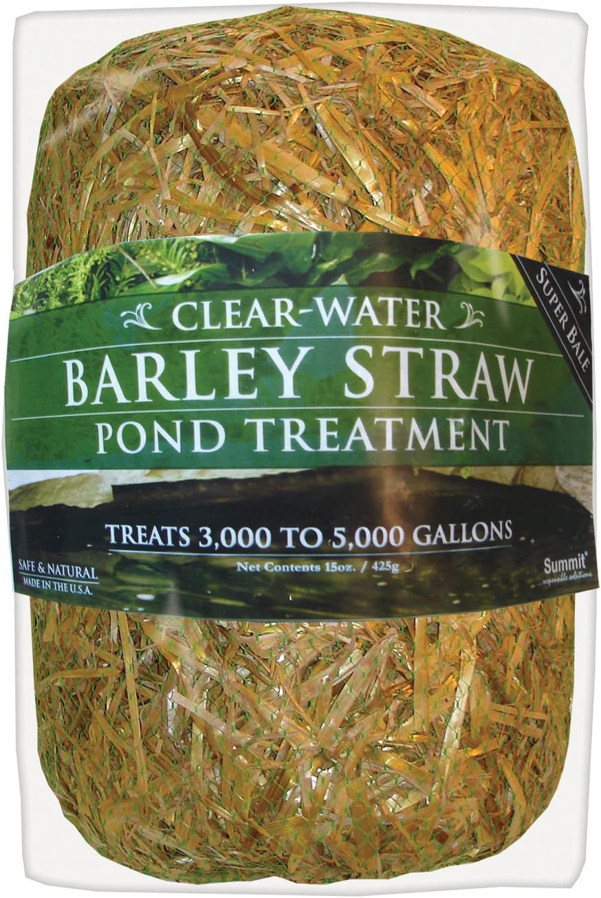 Summit Clear-Water Barley Straw Pond Treatment, 2-Pack, Treats upto 2000 Gallons, 1000 Gallons per Bale