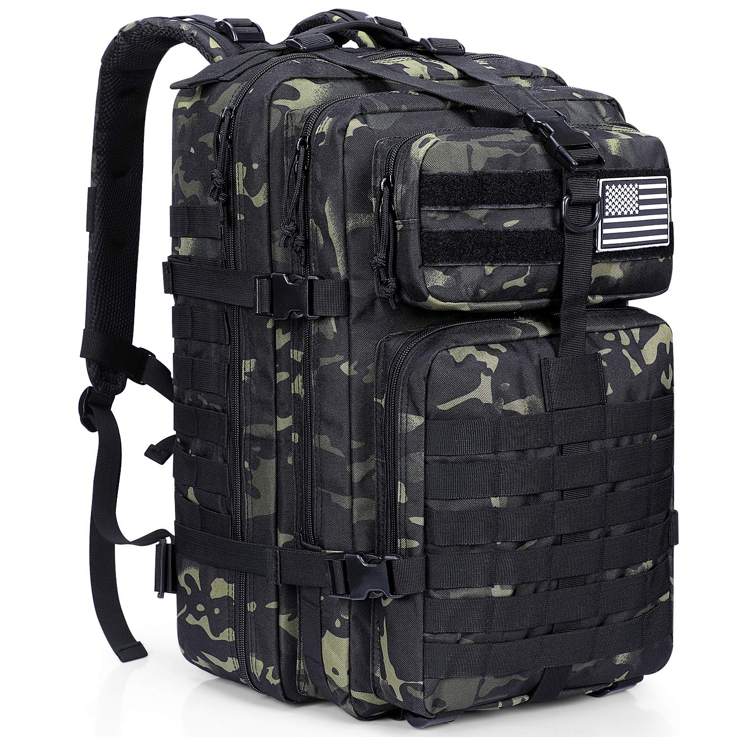 G4Free 40L Military Tactical Backpack Molle Shoulder Bag Rucksack Assault Pack Daypack for Camping Trekking Hunting Fishing