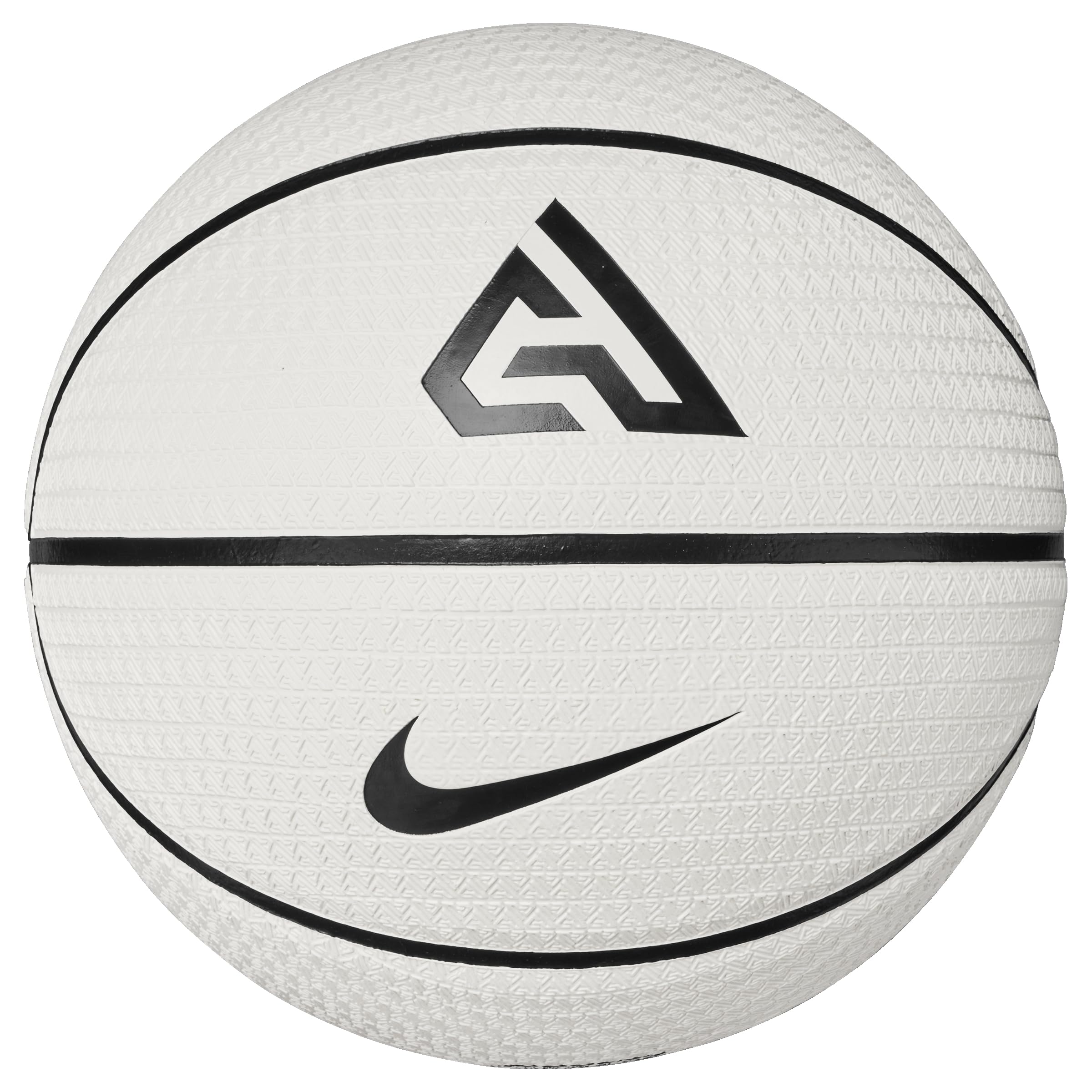 Nike Playground Basketball 8P 2.0 Giannis Antetokounmpo – Outdoor Street Basketball – Deflated delivered, Pale Ivory/Black/Black/Black, 7