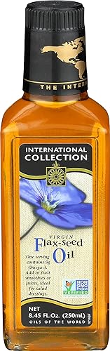 International Collection Aceite de semilla de lino virgen, 8.45 onzas (paquete de 3)
