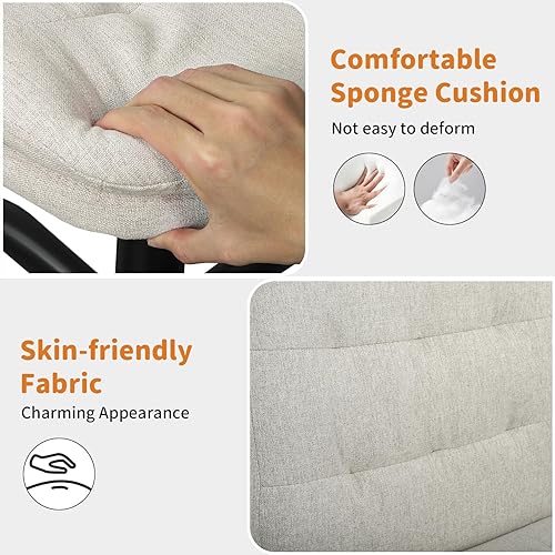 Miniatura 4 de Silla de escritorio para oficina en casa cómoda, silla cruzada sin brazos con ruedas, silla de tocador, sillas de oficina, giratorias, altura