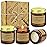 4 Pack Candles for Home Scented Candles Clearance, Aromatherapy Candle Gifts for Women, Natural Soy Wax Long Lasting Amber Jar Candles Set, Gifts for Birthday, Valentine\'s, Mother\'s, Anniversary