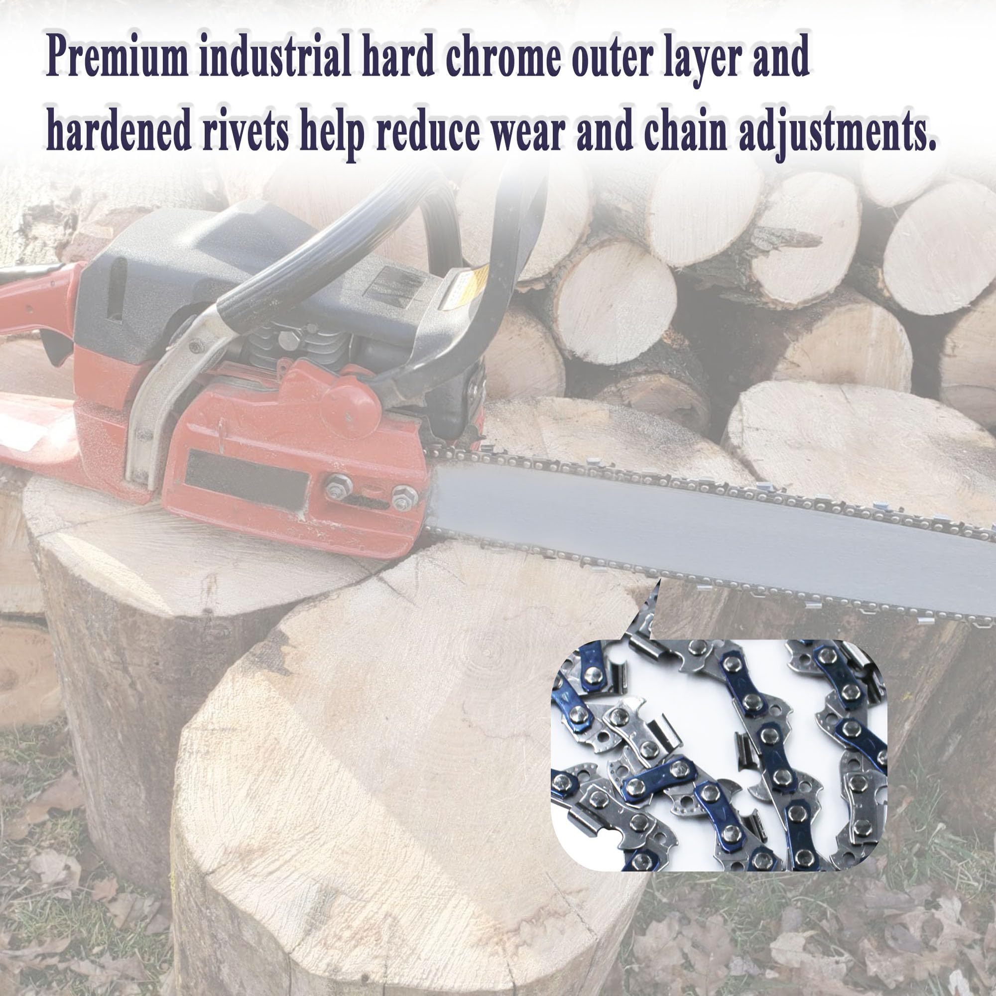 Cadena de sierra de 14 pulgadas para motosierra RYOBI RY40503BTL RY40530, cadena de sierra de repuesto de 14 pulgadas para motosierra RYOBI RY3714 de paso LP de 3/8 pulgadas, calibre de 50 pulgadas,