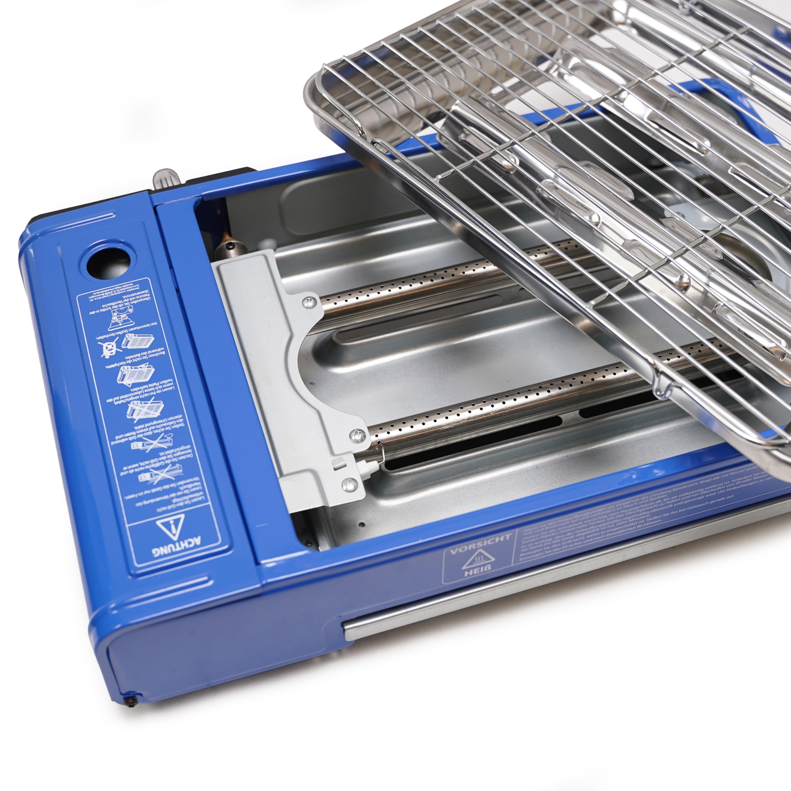 Evergrill Barbecue à gaz butane Camping Grill avec 16 cartouches de gaz